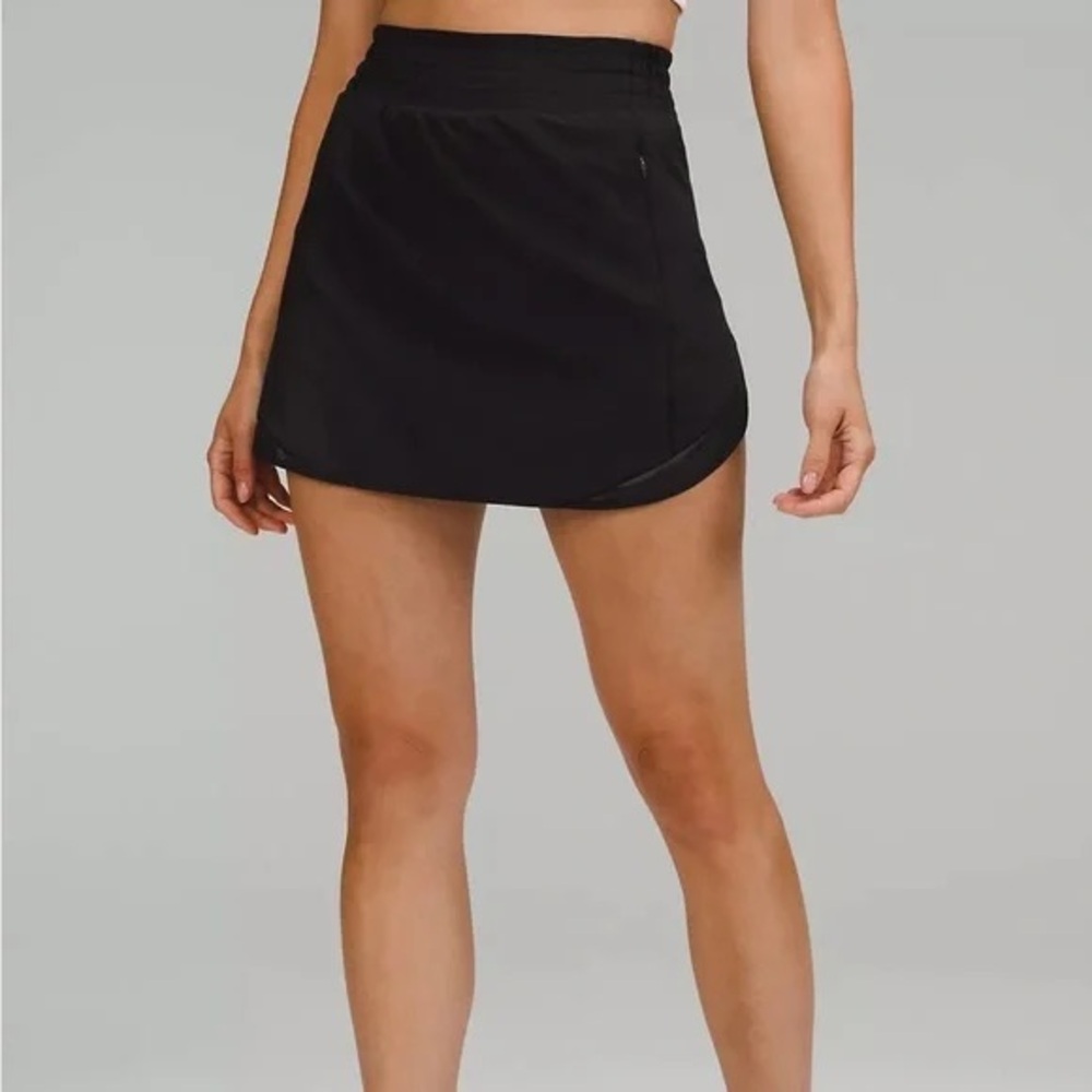 Lululemon Hotty Hot High-Rise Skirt Black Size 8